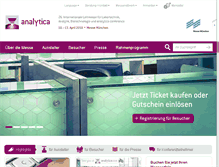 Tablet Screenshot of analytica.de