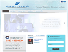 Tablet Screenshot of analytica.com.ar